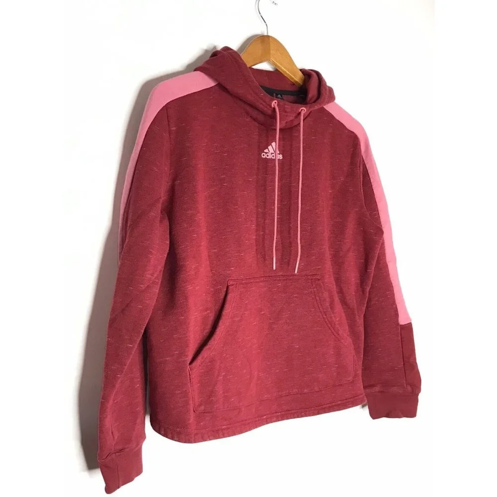Adidas Women's Maroon Pink Pullover Women's Large Sweater